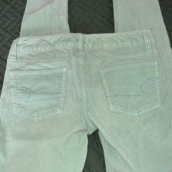American eagle size 0 light green corduroy jegging - Picture 5 of 5